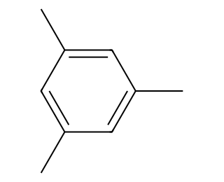 skeletal formula of an aromatic compound