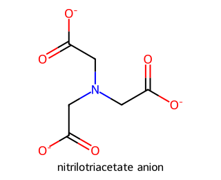 structure of the nitrilotriacetate anion