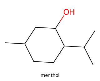 skeletal formula of the compound shown