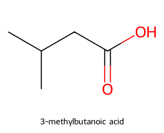 skeletal formula of the compound shown