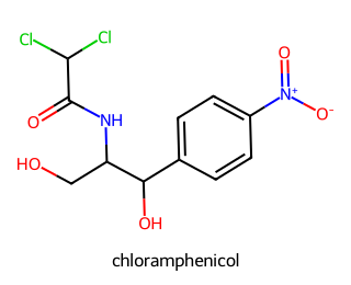 skeletal formula of the compound shown