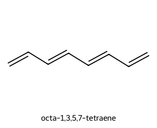 skeletal formula of octa-1,3,5,7-tetraene