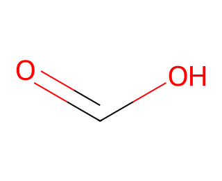 structural formula of methanoic acid