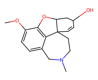 skeletal structure of galantamine
