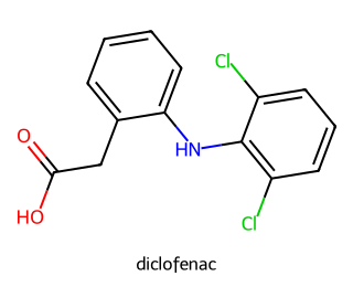 skeletal formula of the compound shown