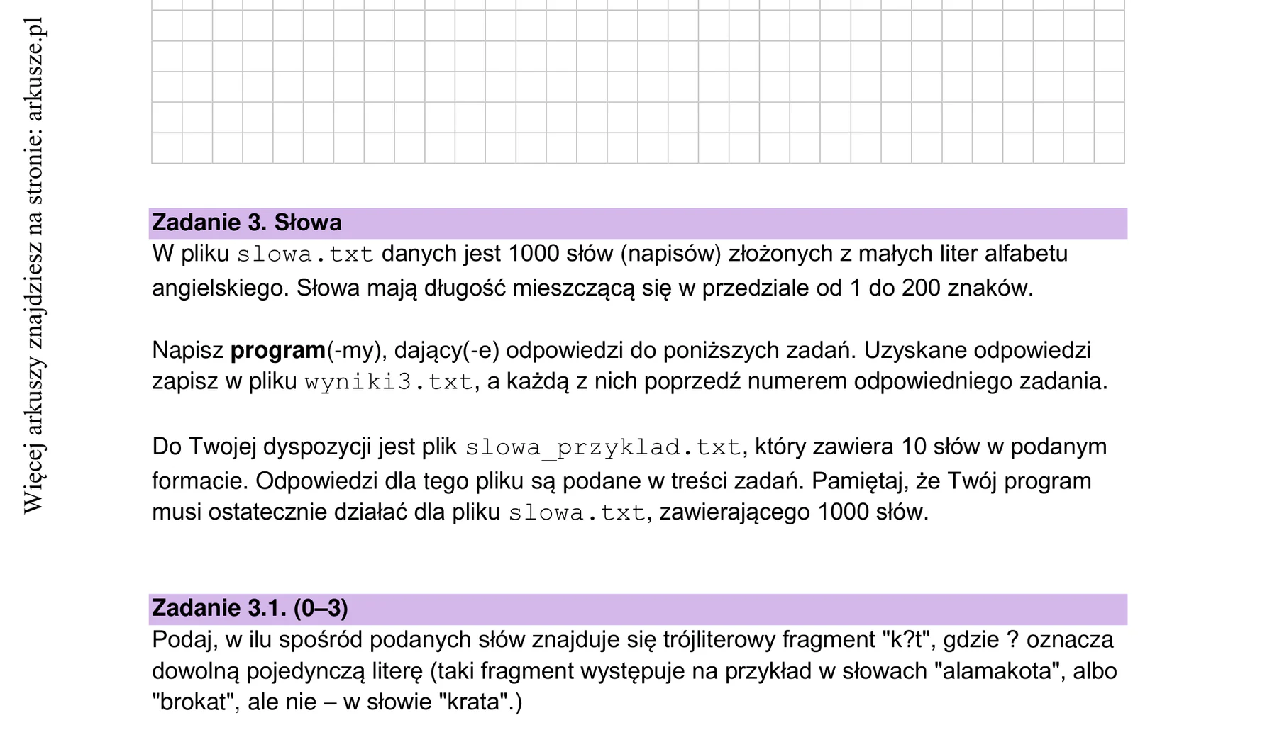 Materiał graficzny do zadania
