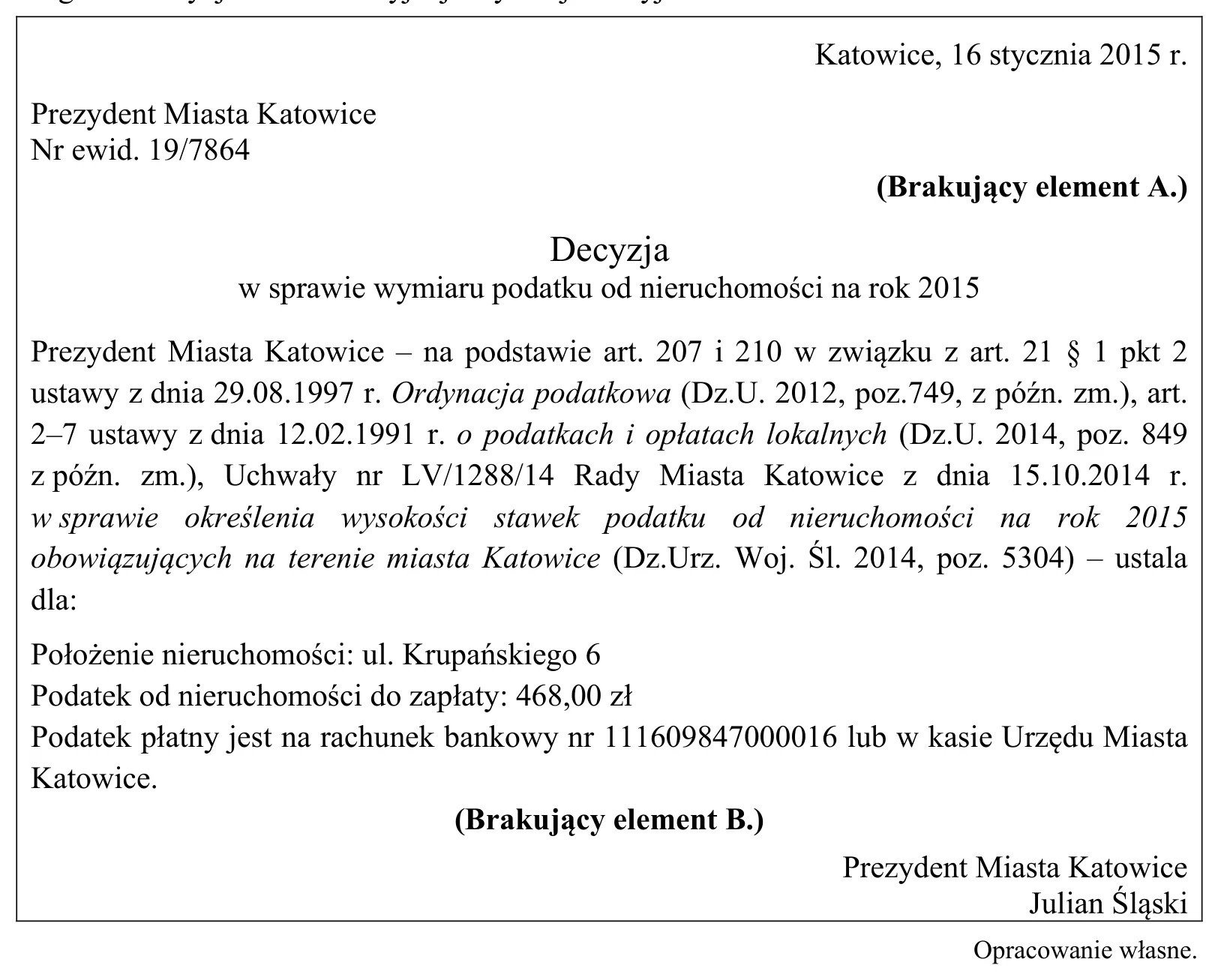Materiał graficzny do zadania