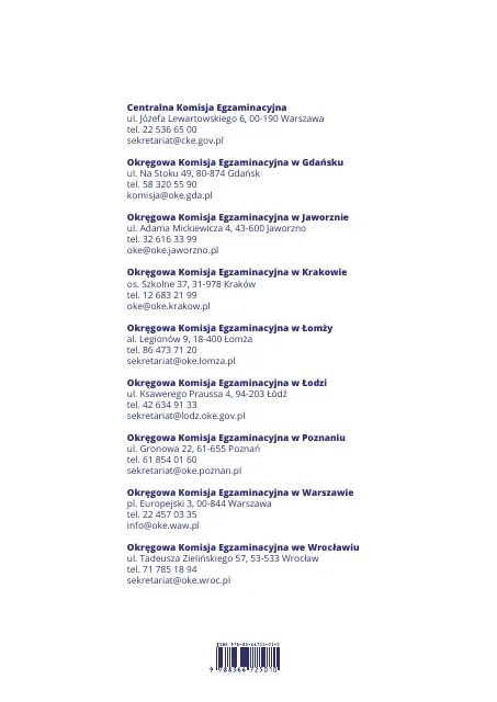 Wybrane wzory matematyczne, strona 36 (oryginalna broszura CKE)